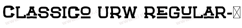 Classico URW Regular字体转换